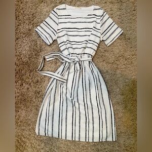 Striped Halter Maxi Dress